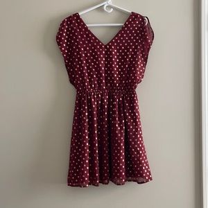 V neck dress